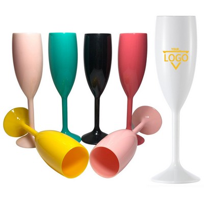 Plastic High-foot Champagne Glass