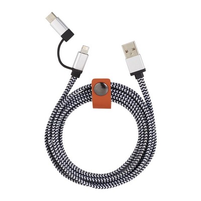 Paramount 3-in-1 Fabric Charging Cable