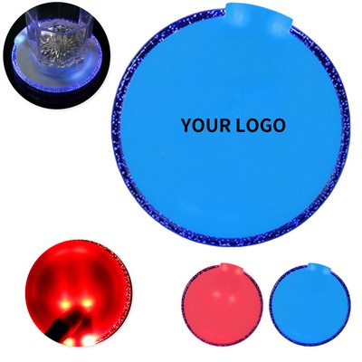 Multi Color LED Bottle And Glass Coaster