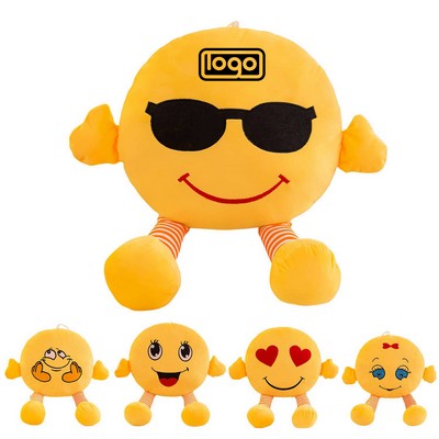 Cute Round-Face Expression Pillow