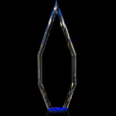 Diamond Bevel Arrowpoint Award- L