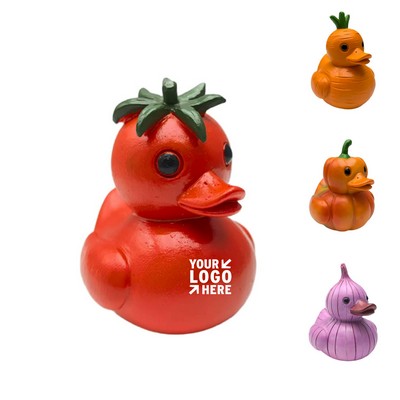 Whimsical Resin Vegetable Duck