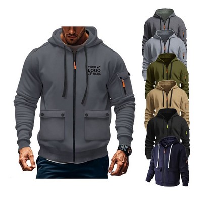 Fleece Outerwear W/ Solid Color