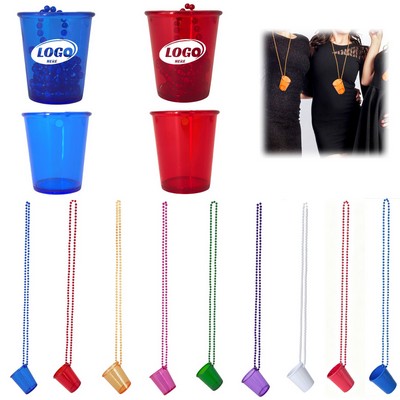 Plastic Shot Glass Necklaces
