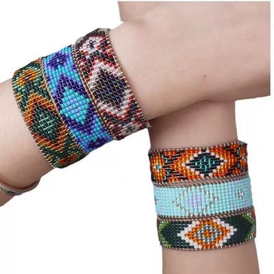 Bohemian Colored Woven Bracelet