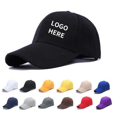 Cotton Adjustable 6-Panel Ball Cap