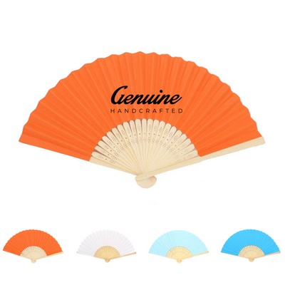 Bamboo Paper Foldable Traditional Fan
