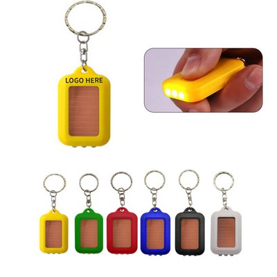 Solar-Powered LED Keychain Rectangle