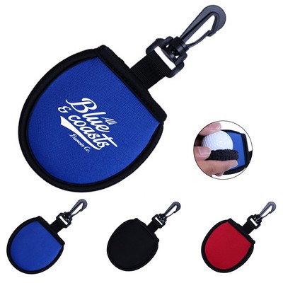 Neoprene Golf Ball Pouch with Clip