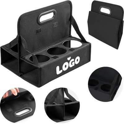Foldable 6 Cups Holder Organizer