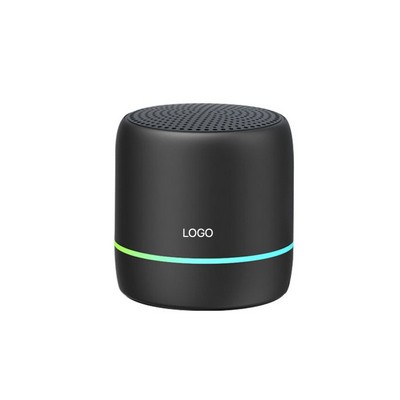 Smart Voice Control Mini Bluetooth Speaker Portable Subwoofer with LED Light Wireless High-Bass