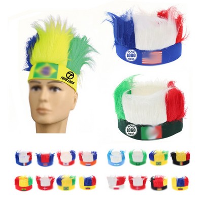 Soccer Football Fan Wig Props