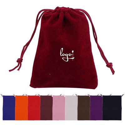 Drawstring Velvet Bag