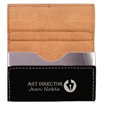 Matte Silver Metal Business Card Cases