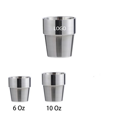 6 Oz/10 Oz Double Wall Stainless Steel Cup