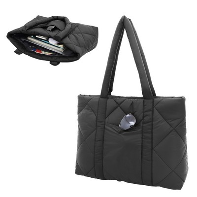 Veranda Quilted Nylon Tote Bag