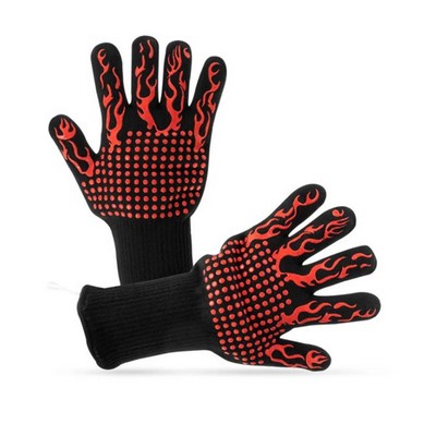 Heat Resistant Anti Cutting Non-slip BBQ Gloves