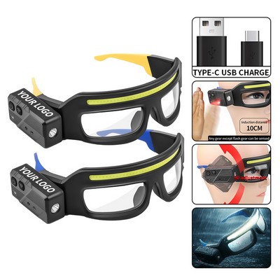Rechargeable Multi Function Glasses-Mounted Sensor Headlamp