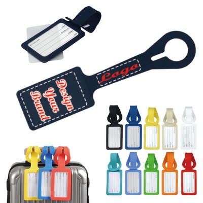Travel Luggage Marker Tag - Silicone with Fillable Info Card