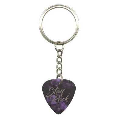 Custom Design Guitar Pick Keychain