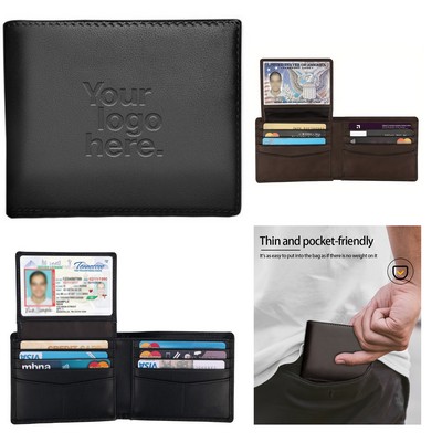 Leather Short Multi-Card Wallet RFID Anti-Theft