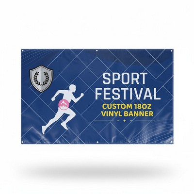 Full Color Vinyl Banner With Grommets 3' X 5'