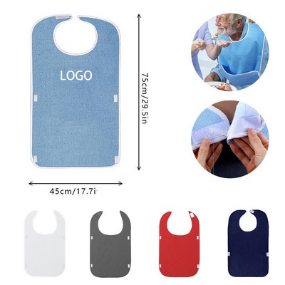 Waterproof Adult Bibs With Pocket