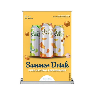 Silverstep 60" x 80" Retractable Banner Stand (Graphic only)