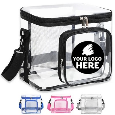 Clear PVC Adjustable Lunch Tote