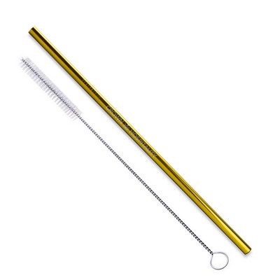 Straight Stainless Steel Straws: Individually Sold In Gold Or Copper