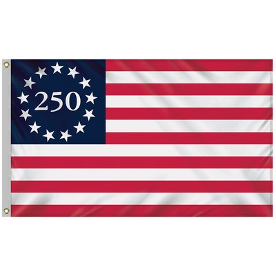 3' X 5' Betsy Ross America 250th Outdoor Polyester Flag