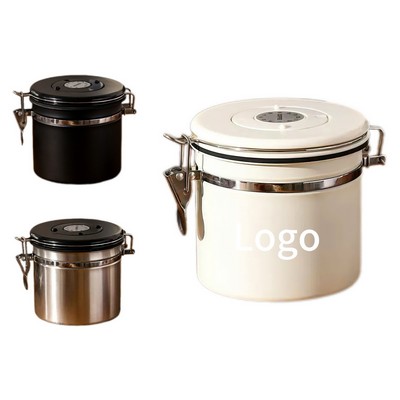 304 Stainless Steel Coffee Bean Canister