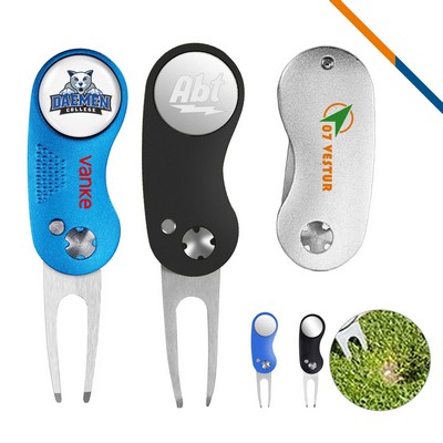 HoleMate Foldable Ball Marker Golf Divot Tool