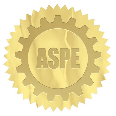 Embossed Foil Seal | Circle | 1 1/4" dia. | Sawtooth Edge