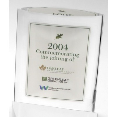 Lucite Stand Up Oval Embedment (5 1/4"x6 1/4"x1 1/2")