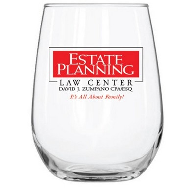 17 Oz. Stemless White Wine Glass