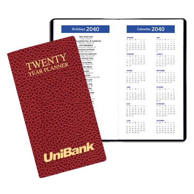 20 Year Reference Calendar w/ Cobblestone Cover