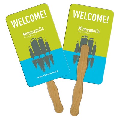 Rectangle Hand Fan Full Color (2 Sides)