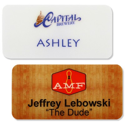 Ares Plastic Name Badge (1.5"x3")