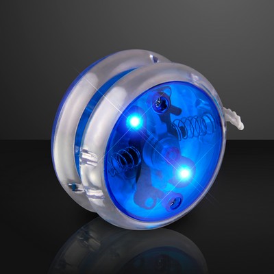 Flashing Blue Yo Yo Light Up Toy - BLANK
