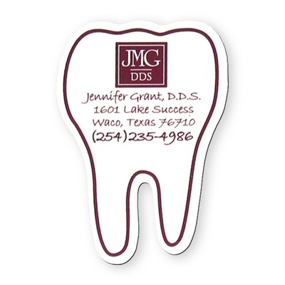 Tooth Shape Stock Vinyl Magnet - 30mil