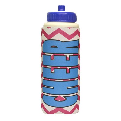 Premium Full Color Dye Sublimation 32 Oz. Foam Insulated Sports Squirt Bottle