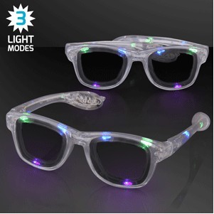 Flashing Multicolor Sunglasses - BLANK