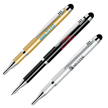 Extendable Brass Ballpoint Stylus Pen
