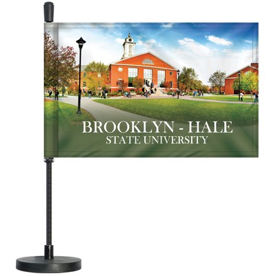 Custom Magnetic Car Flag Kit - Single Reverse