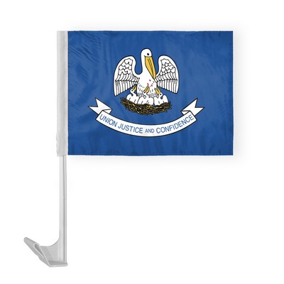 Louisiana Car Flags 12x16 inch