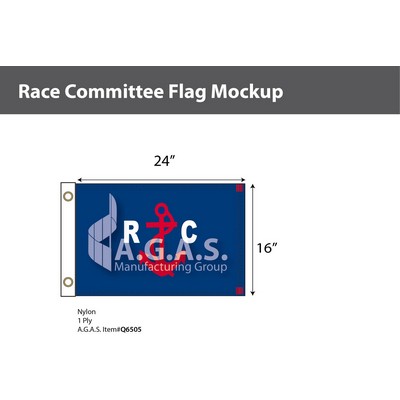Race Commitee Deluxe Flags 16x24 inch