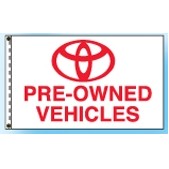 Authorized Dealer Free Flying Drape Flags (Toyota® Pre-Owned Vehicles)