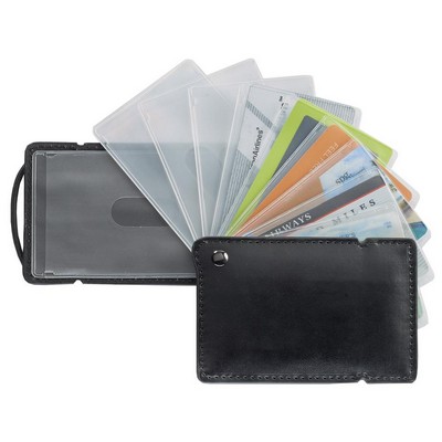 Black Smooth Trip Travel Gear by Talus® QuickPick™ RFID Blocking Card Case