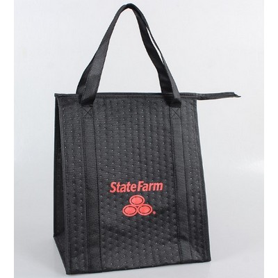 Insulated Reusable Grocery Shopping Bags with Zippered Top